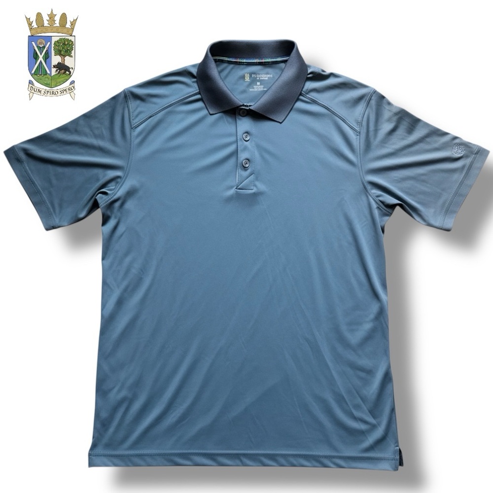 St.Andrews of Scotland Golf Links Mens Polo Shirt‎ Solid Gray Embroidered | Sz M